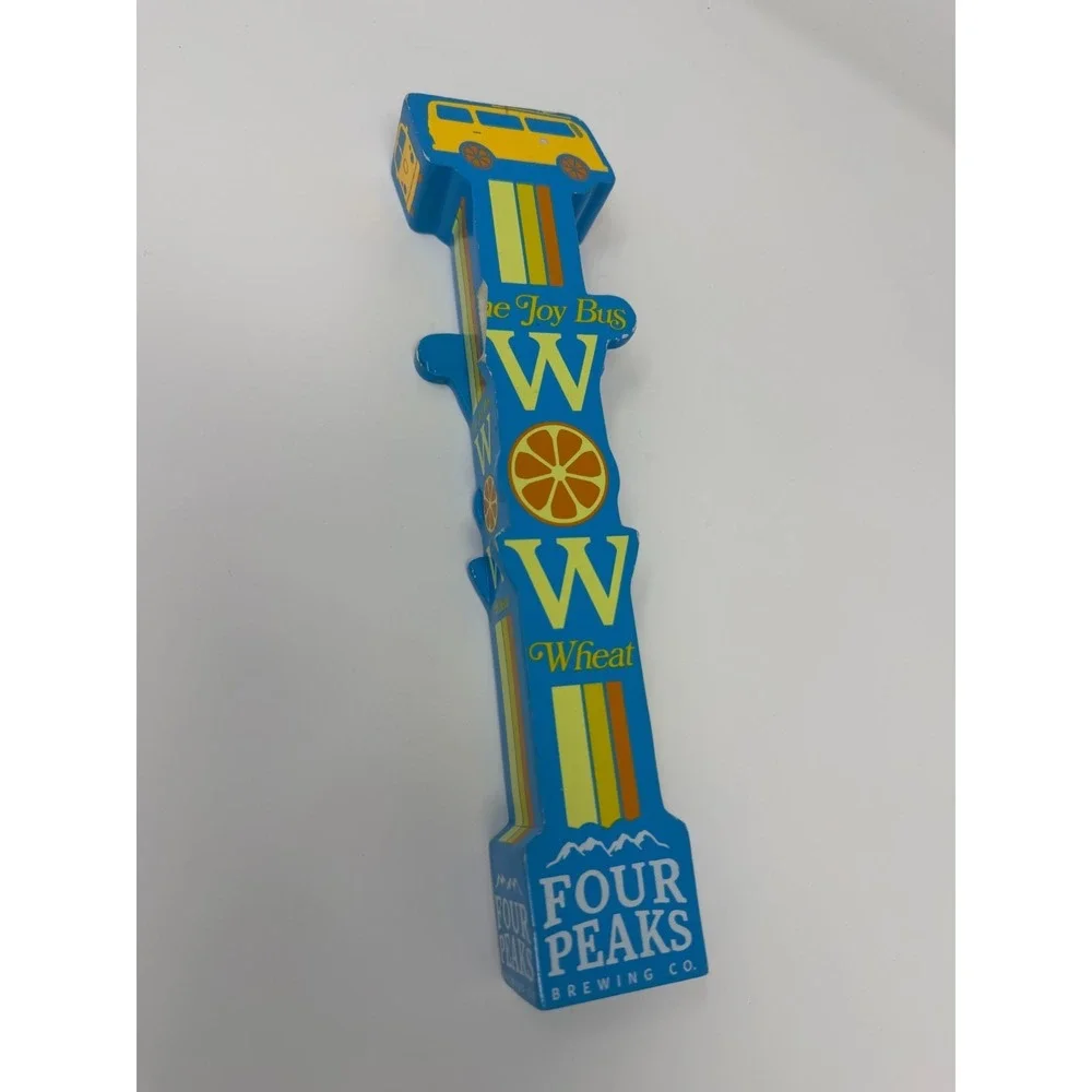 Four Peaks WOW The Joy Bus Wheat Beer Tap Handle Bar Kegerator Arizona Man Cave